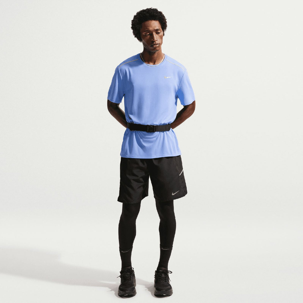 Nike Mens DF UV MILER SS Tee Blue