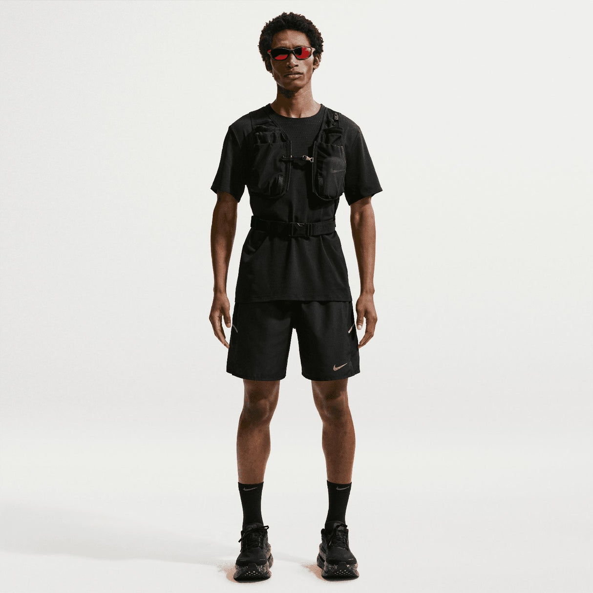 Nike Mens DF MILER 7IN 2IN1 SHORT Black