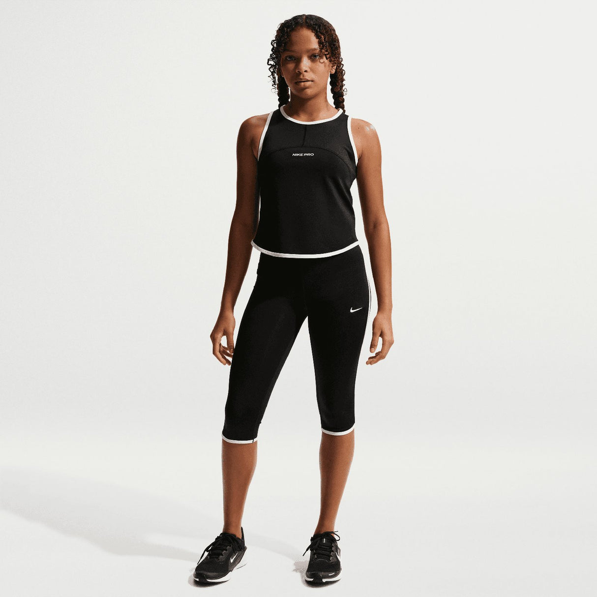 NIKE GIRLS NP DF CAPRI SPORT PACK Black