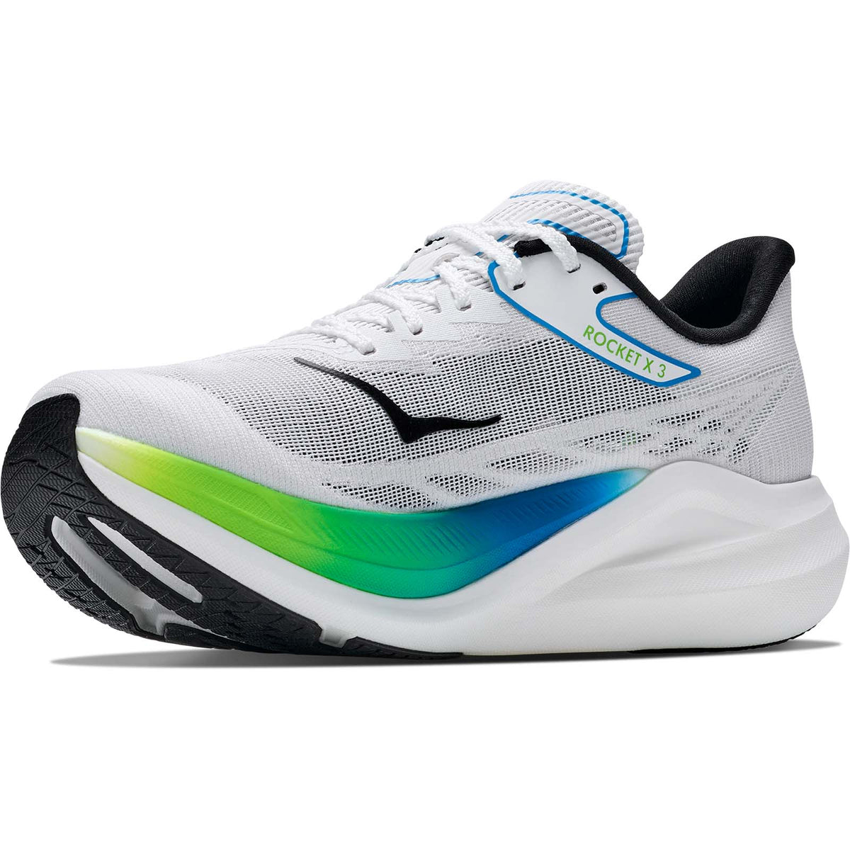 Hoka U Rocket X 3 Mens Frost Lime White