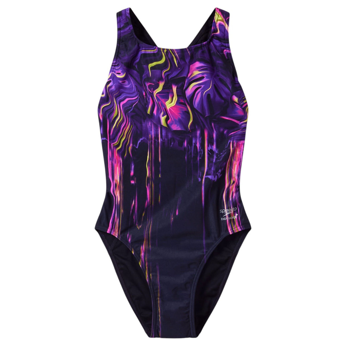 Speedo Wmns Place Print Powerback Black