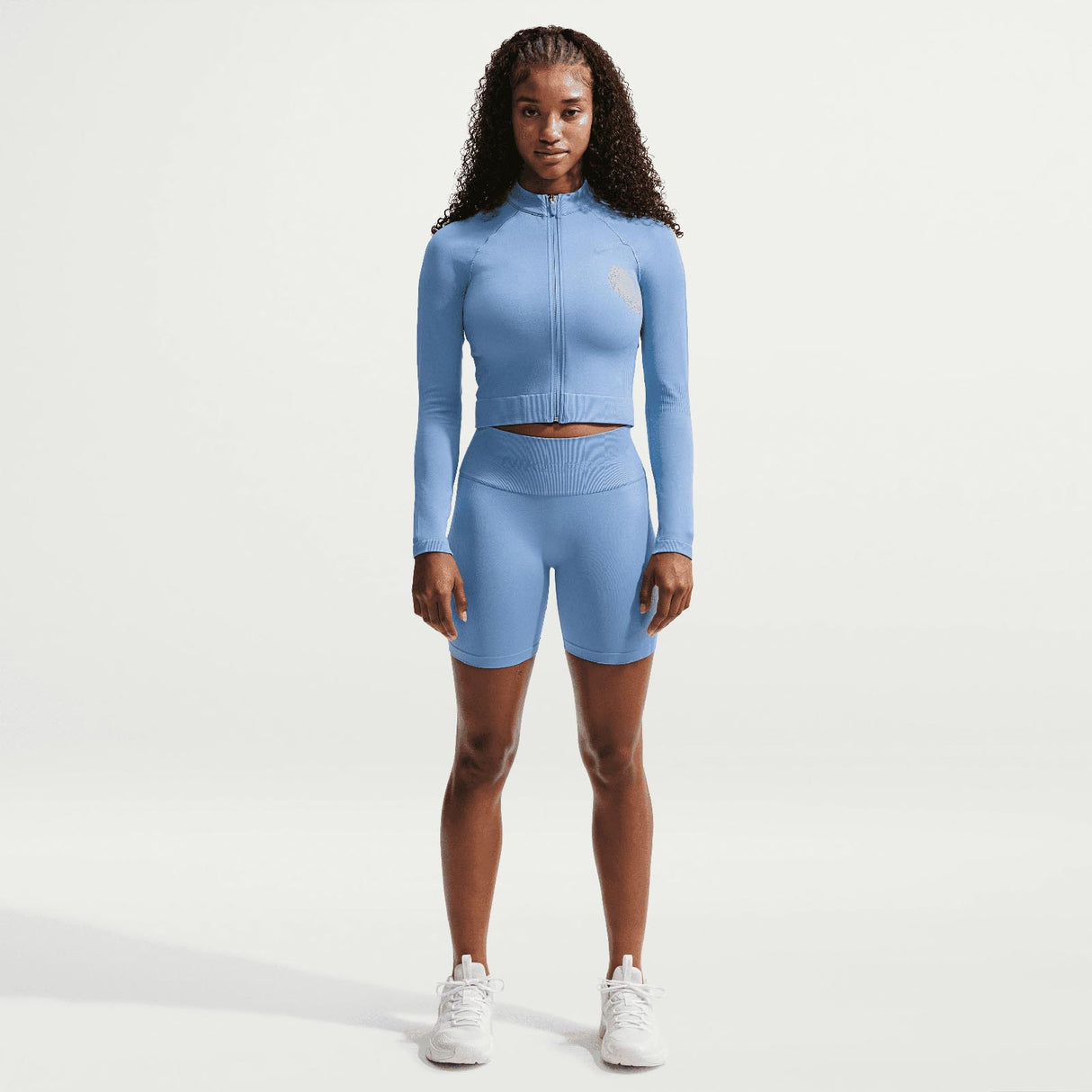 Nike W NP DF SMLS FZ Midlayer Blue