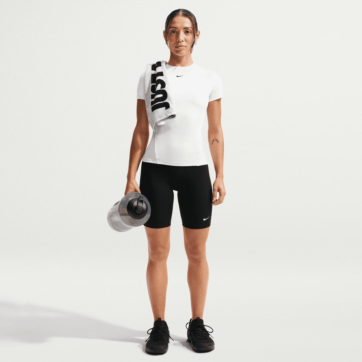 Nike W One Fitted SS Tee White