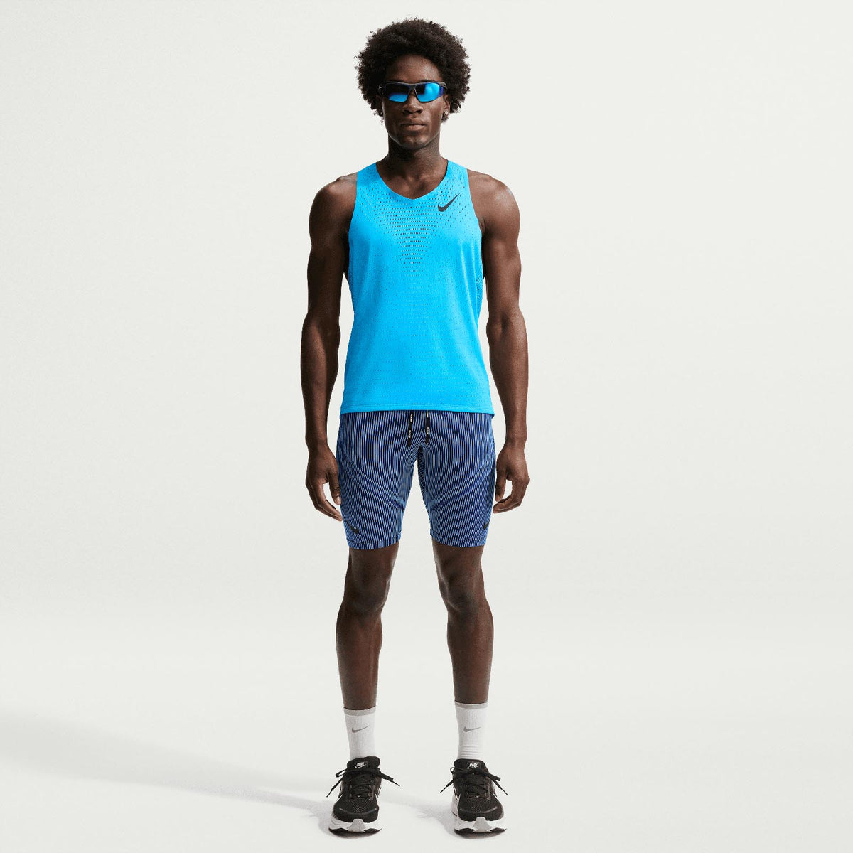 Nike Mens DF adv Aroswft Singlet Blue