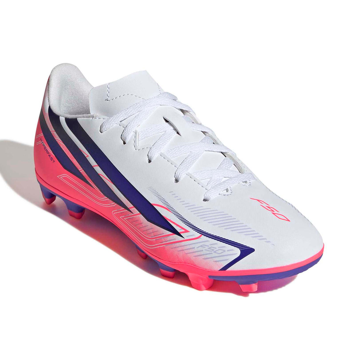 adidas Kids F50 Hyperfast Club FG White
