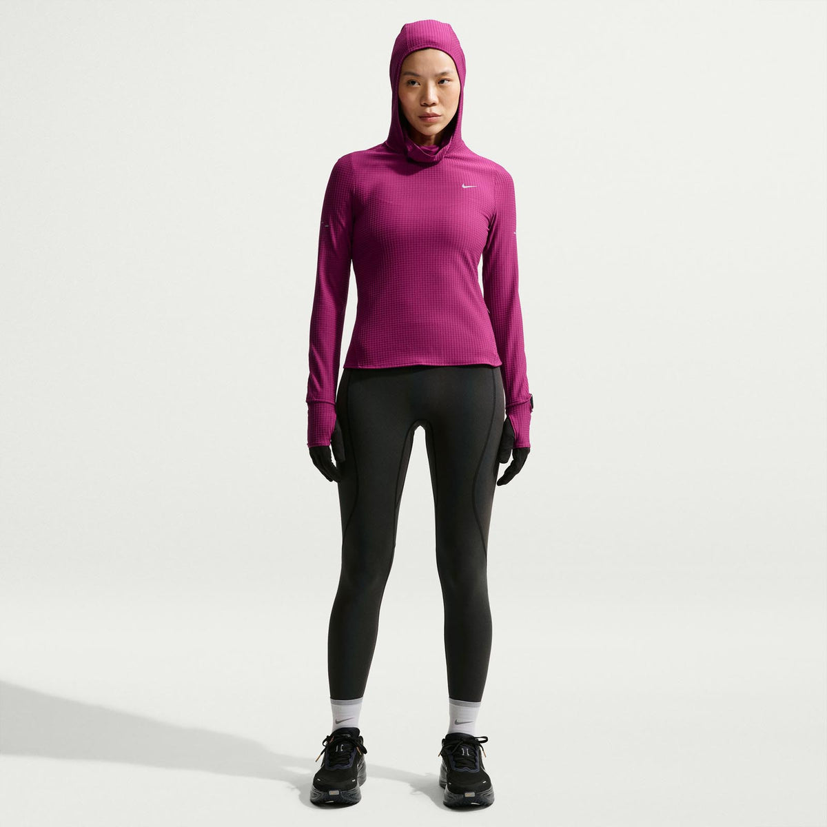 NIKE WMS TF SWIFT HOODED LS TOP Pink