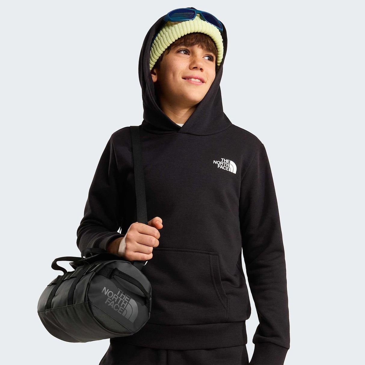 TNF GIRL TEEN DOME LIGHT HOODIE Black