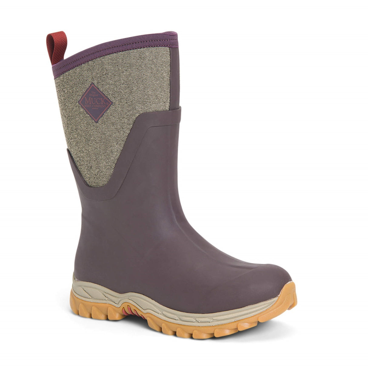 Muck Boots Womens Arctic Sport Mid Wellington Boots Wine