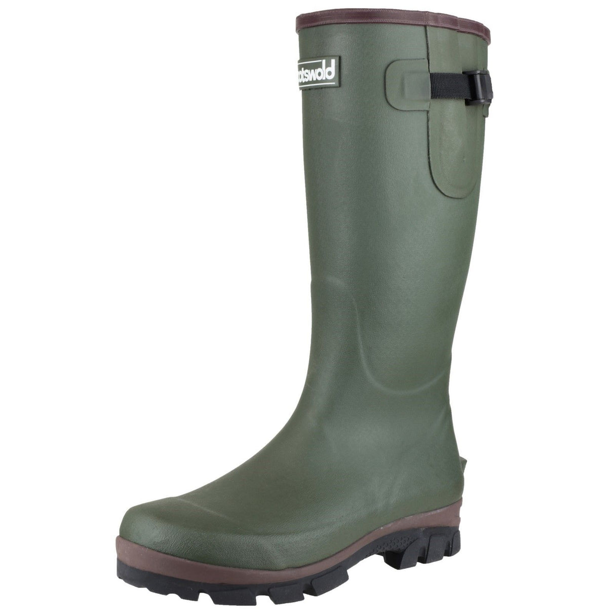 Cotswold Mens Grange Buckle Fastening Wellington Boot Green