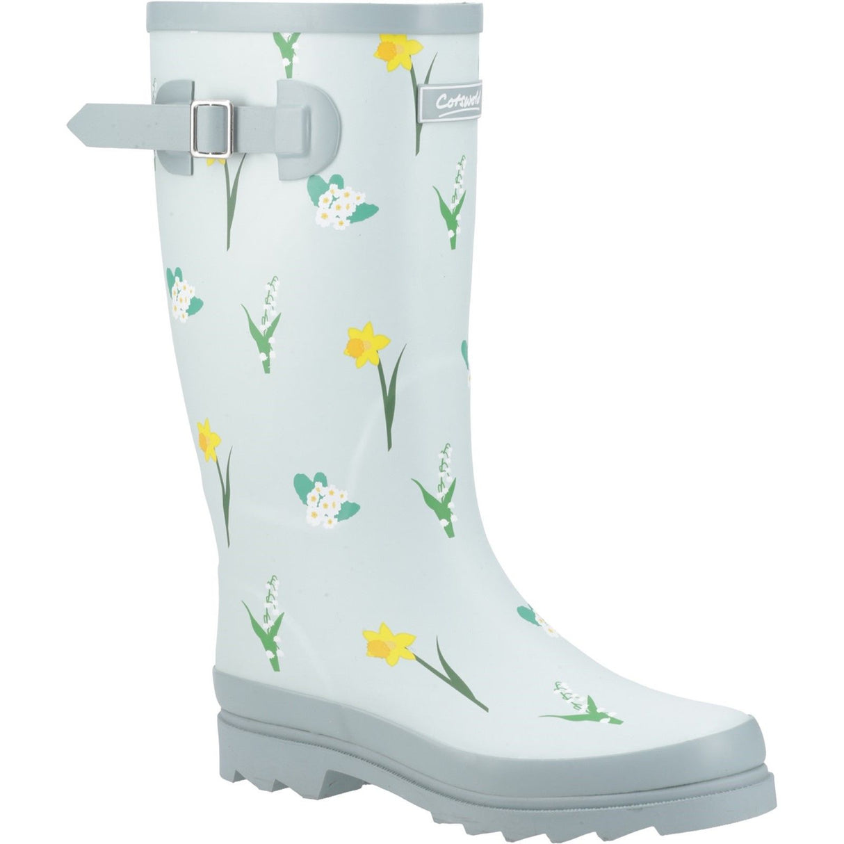 Cotswold Womens Wildflower Tall Wellingtons Mint