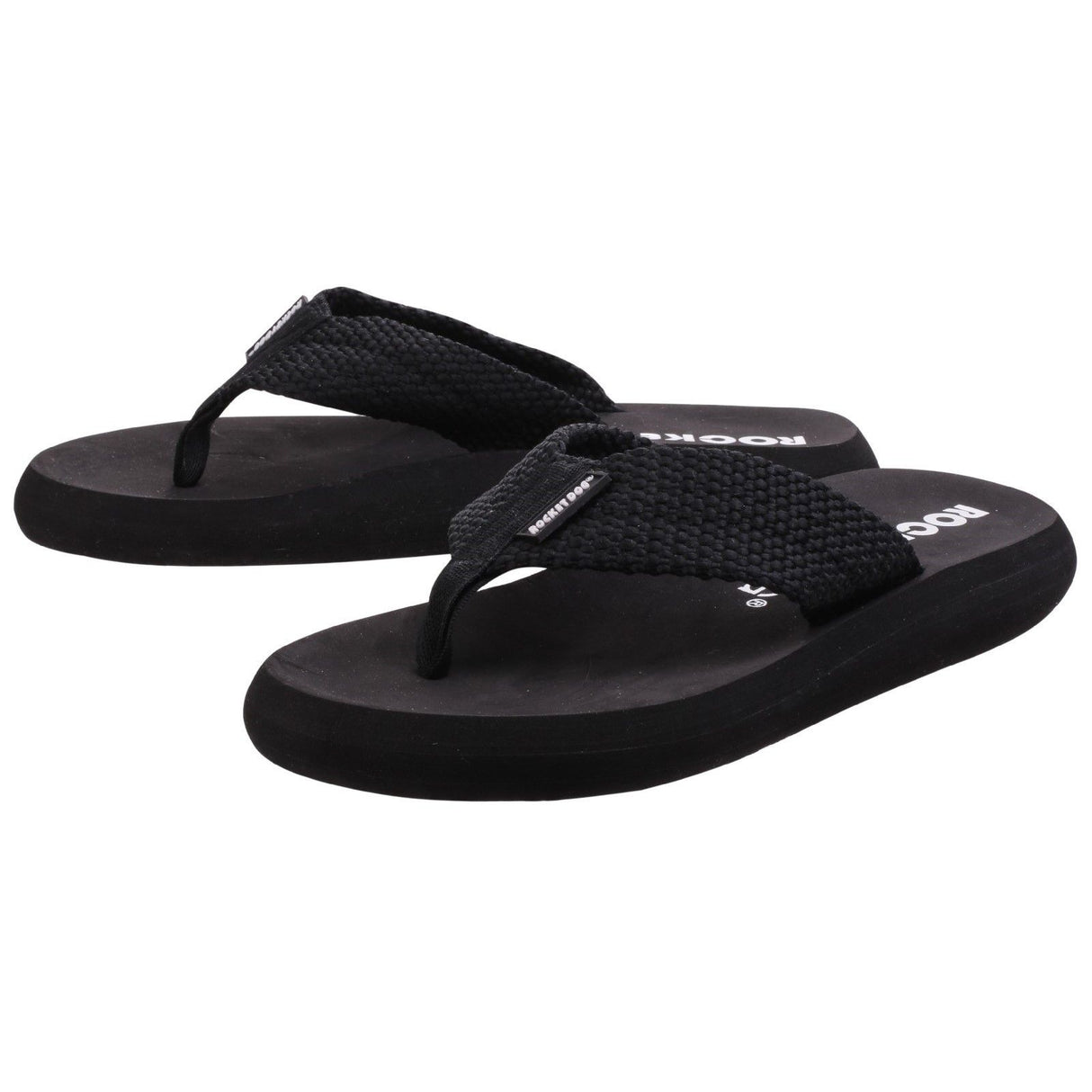Rocket Dog Womens Sunset Webbing Flip Flop Black