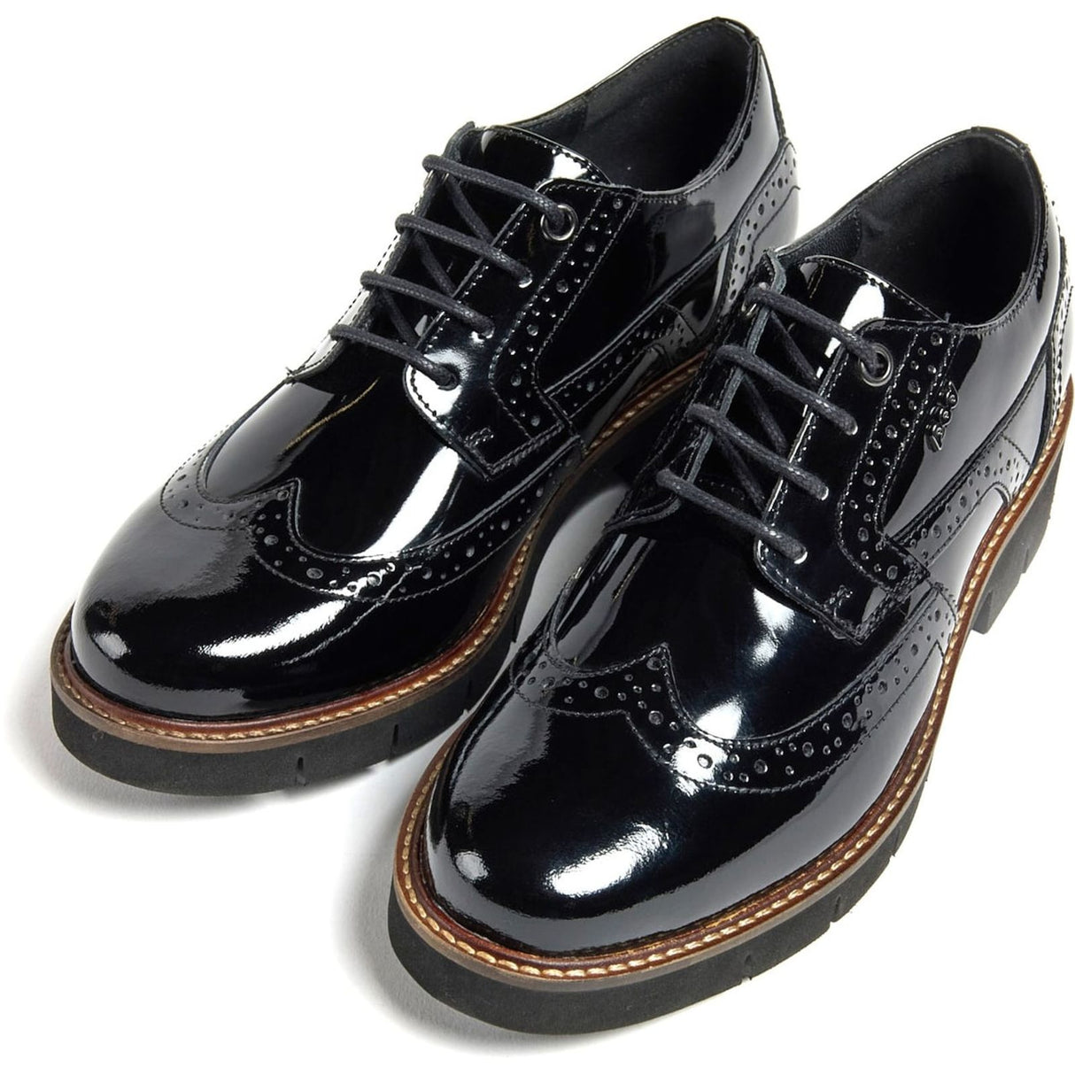 Pod Womens Kacey Brogue Black