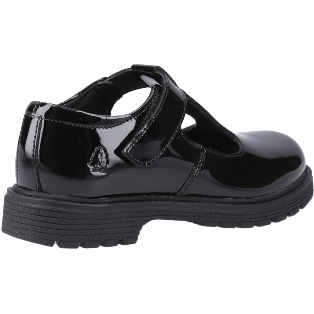Hush Puppies Junior Girls Gracie Junior Patent School Shoe Patent Black