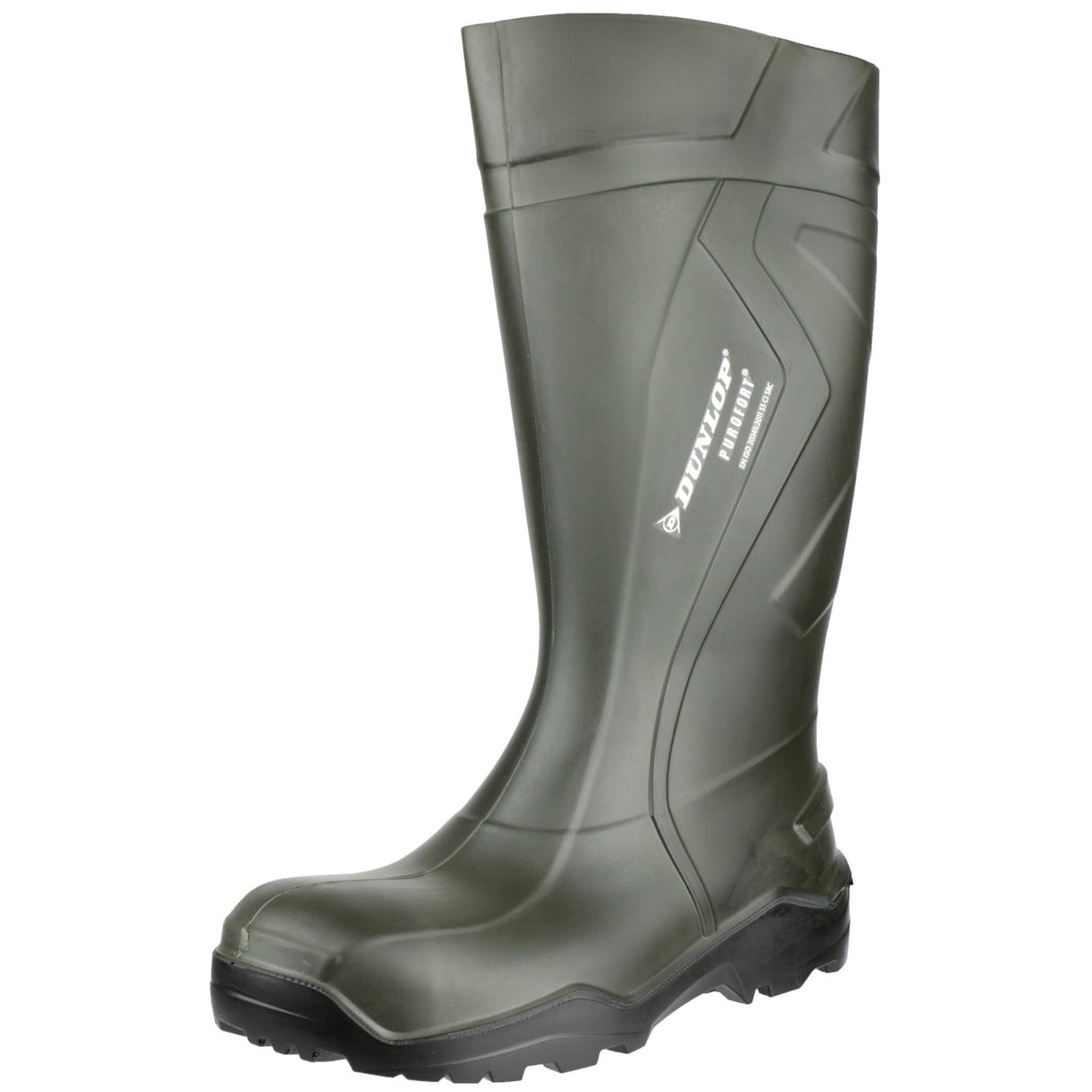 Dunlop Unisex Purofort+ Full Safety Wellington Green