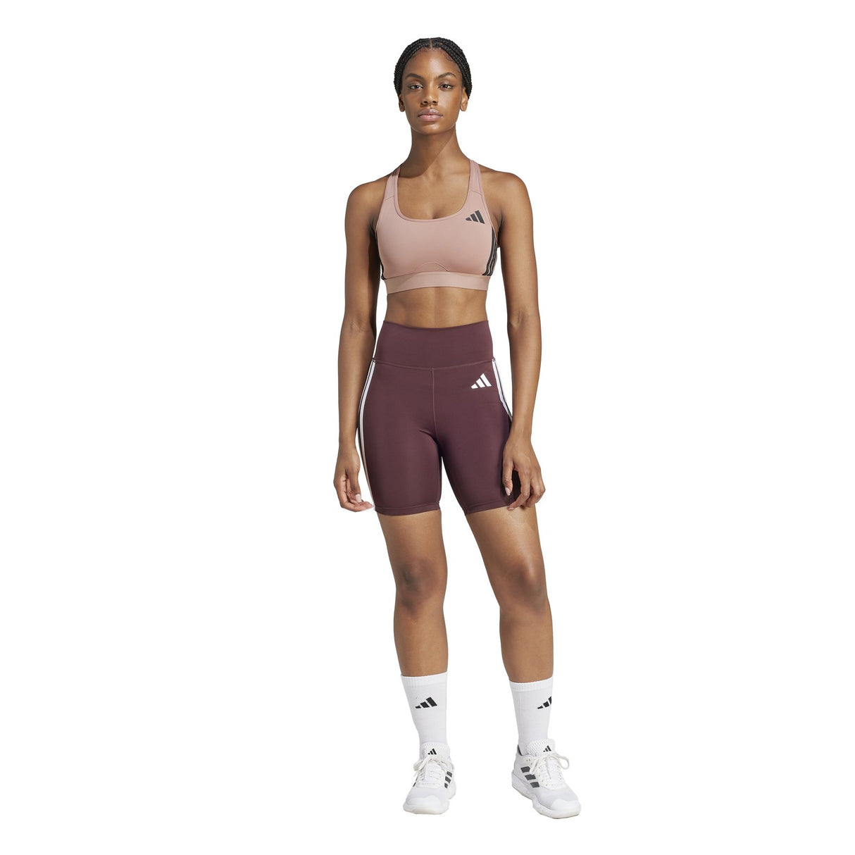adidas Powerreact Train Medium-Support 3-Stripes Bra