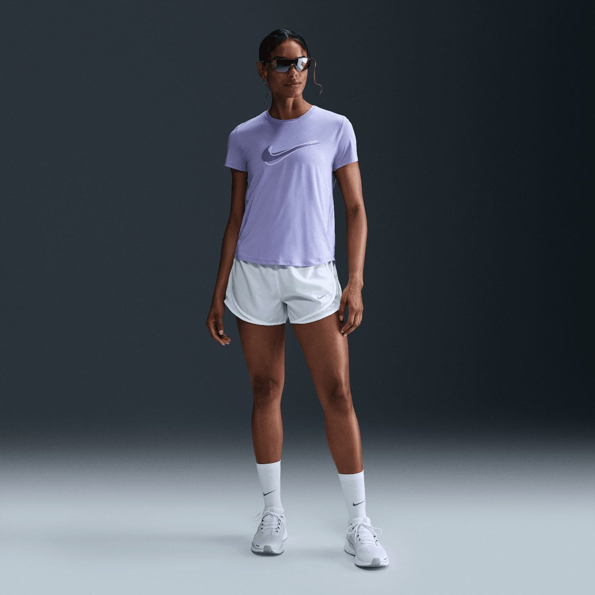 Nike One Swoosh Womens Tee Purple