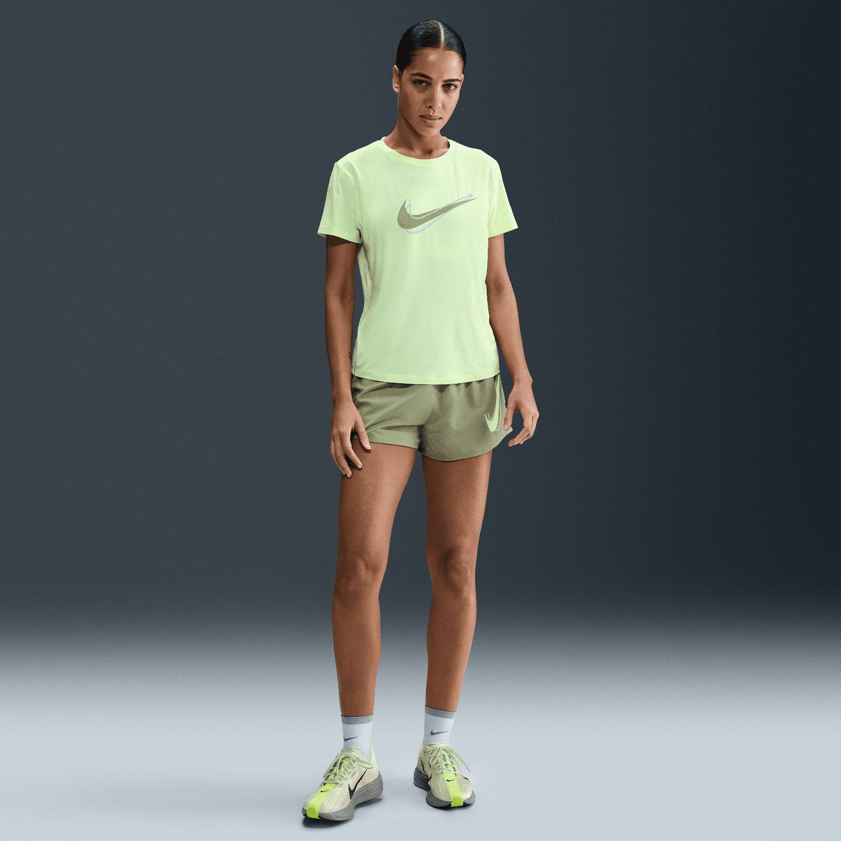 Nike One Swoosh Womens Tee Yellow