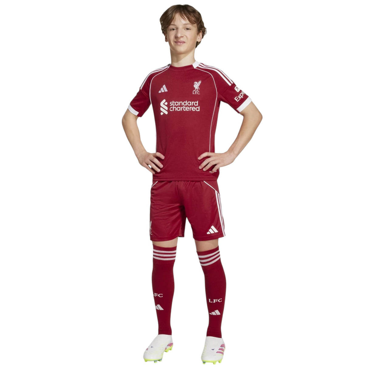 adidas Liverpool Football 2025/26 Kids Home Shorts