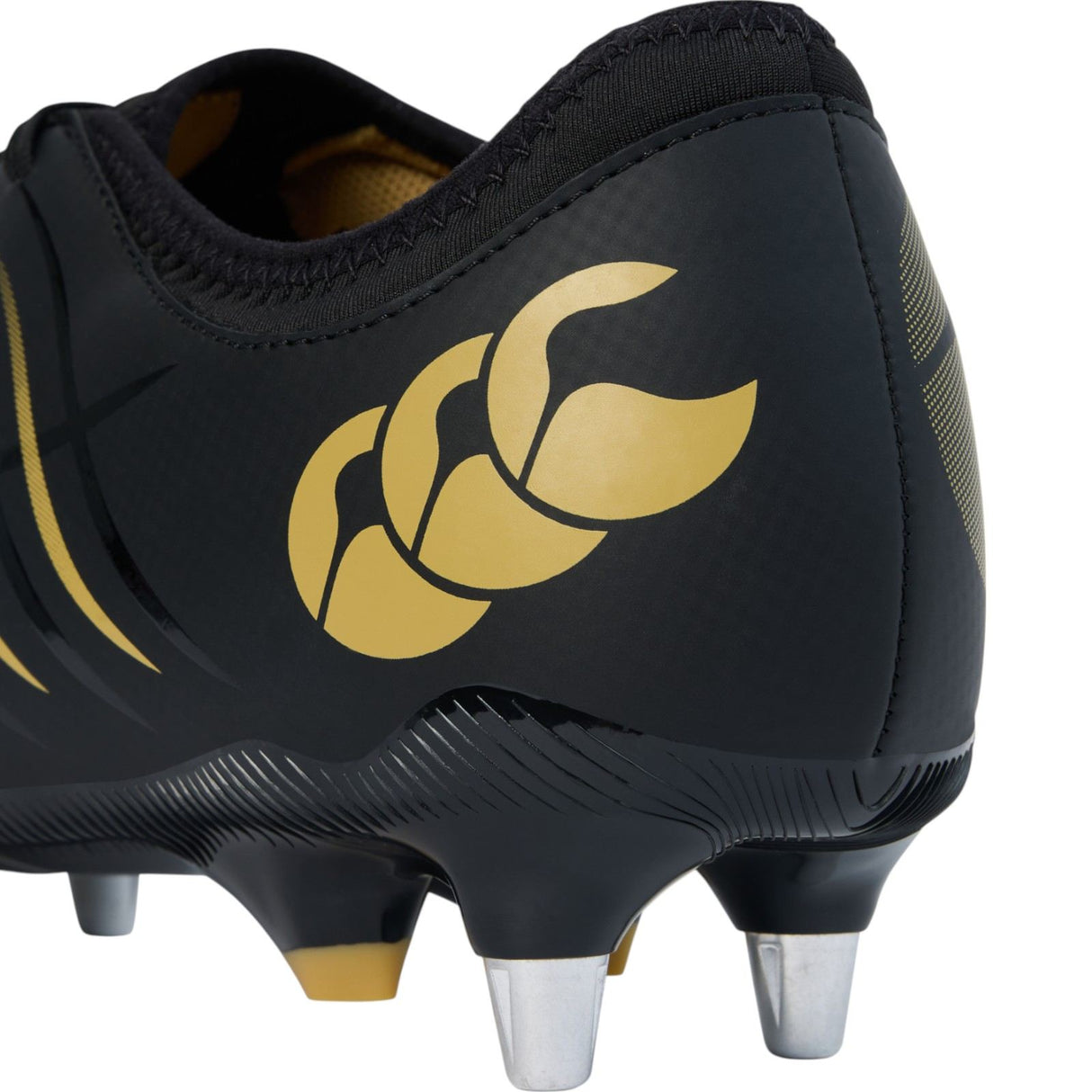 Canterbury Phoenix 2.0 Team Adults Soft Ground Rugby Boots Close-Up Back View