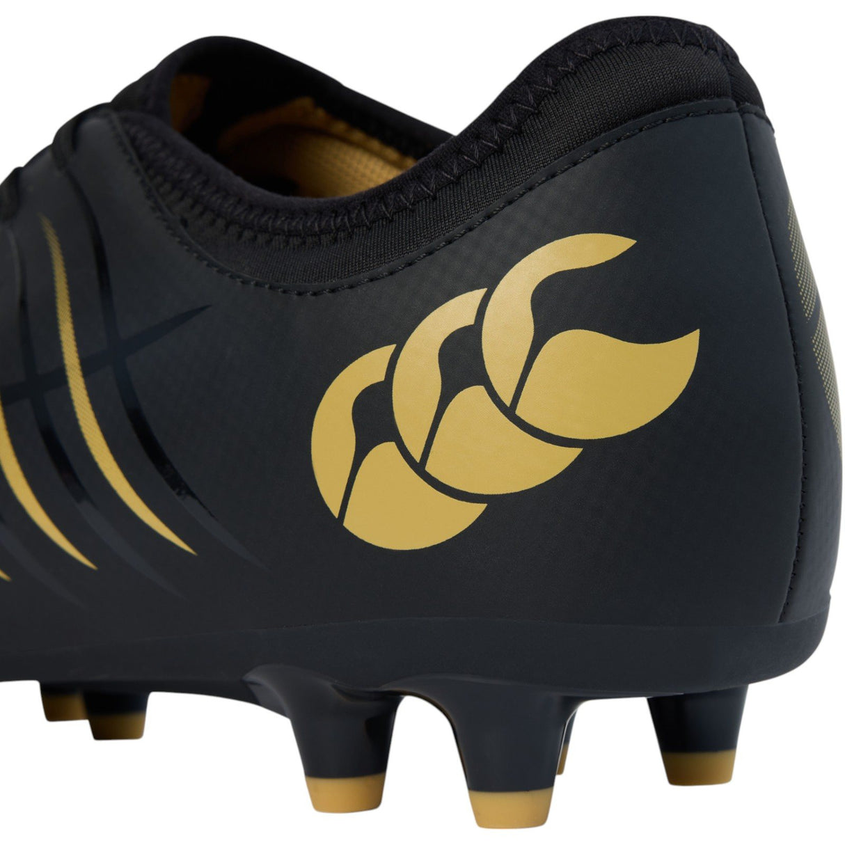Canterbury Phoenix 2.0 Team Adults Firm Ground Rugby Boots Close-Up Back View
