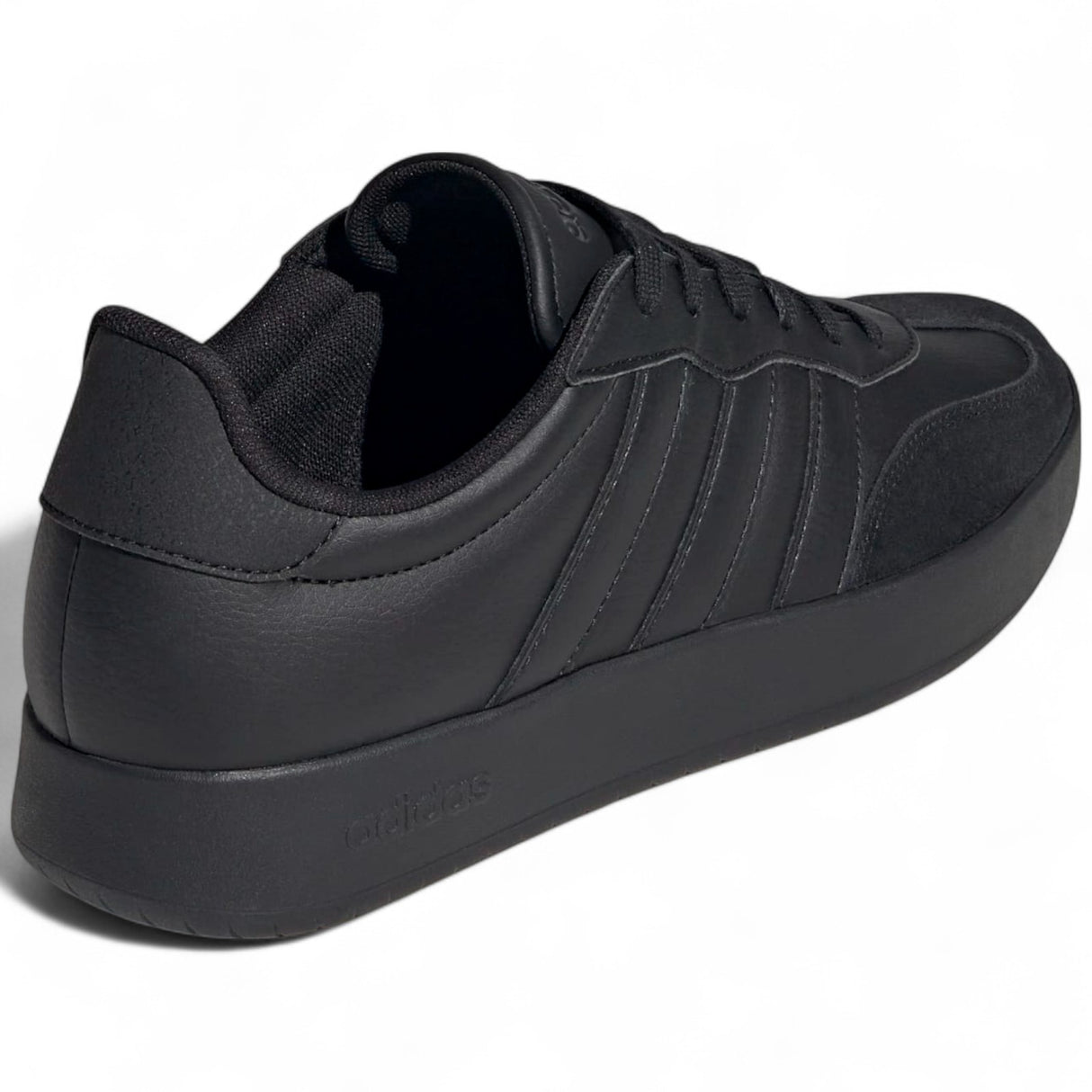 adidas Barreda Mens Regular-Fit T-Toe Lace Sneaker Outer Full View Back Facing