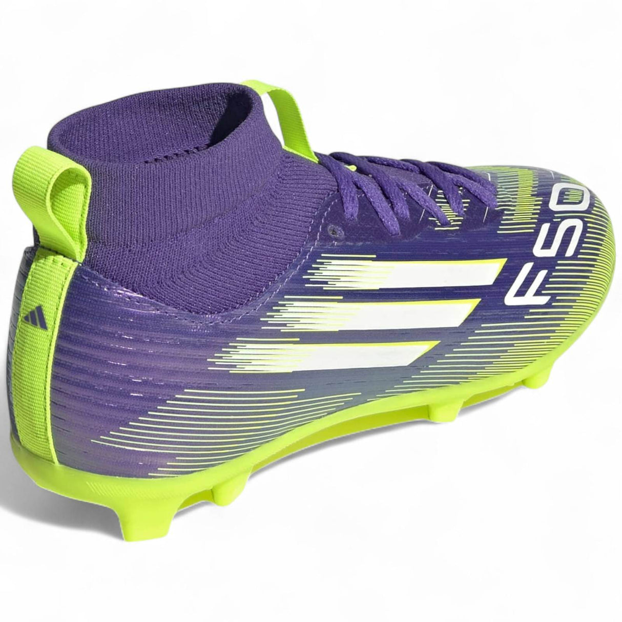 adidas F50 League Kids Firm Ground Mid-Cut Football Boots Outer Full View Back Facing
