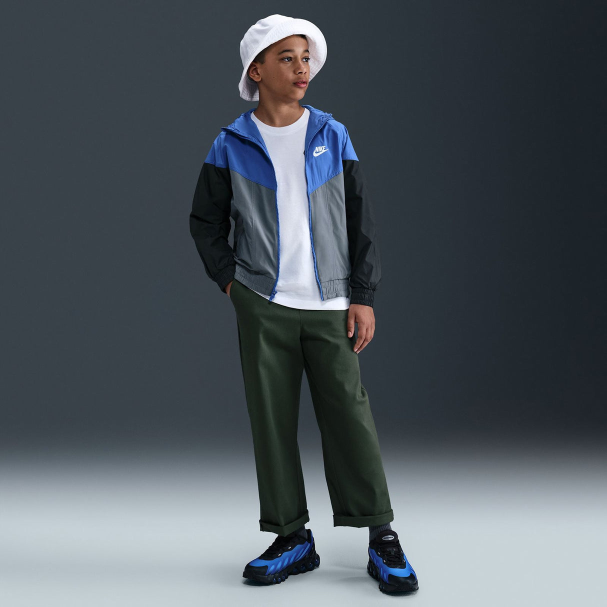 Nike K NSW RPL WR HD JKT Blue