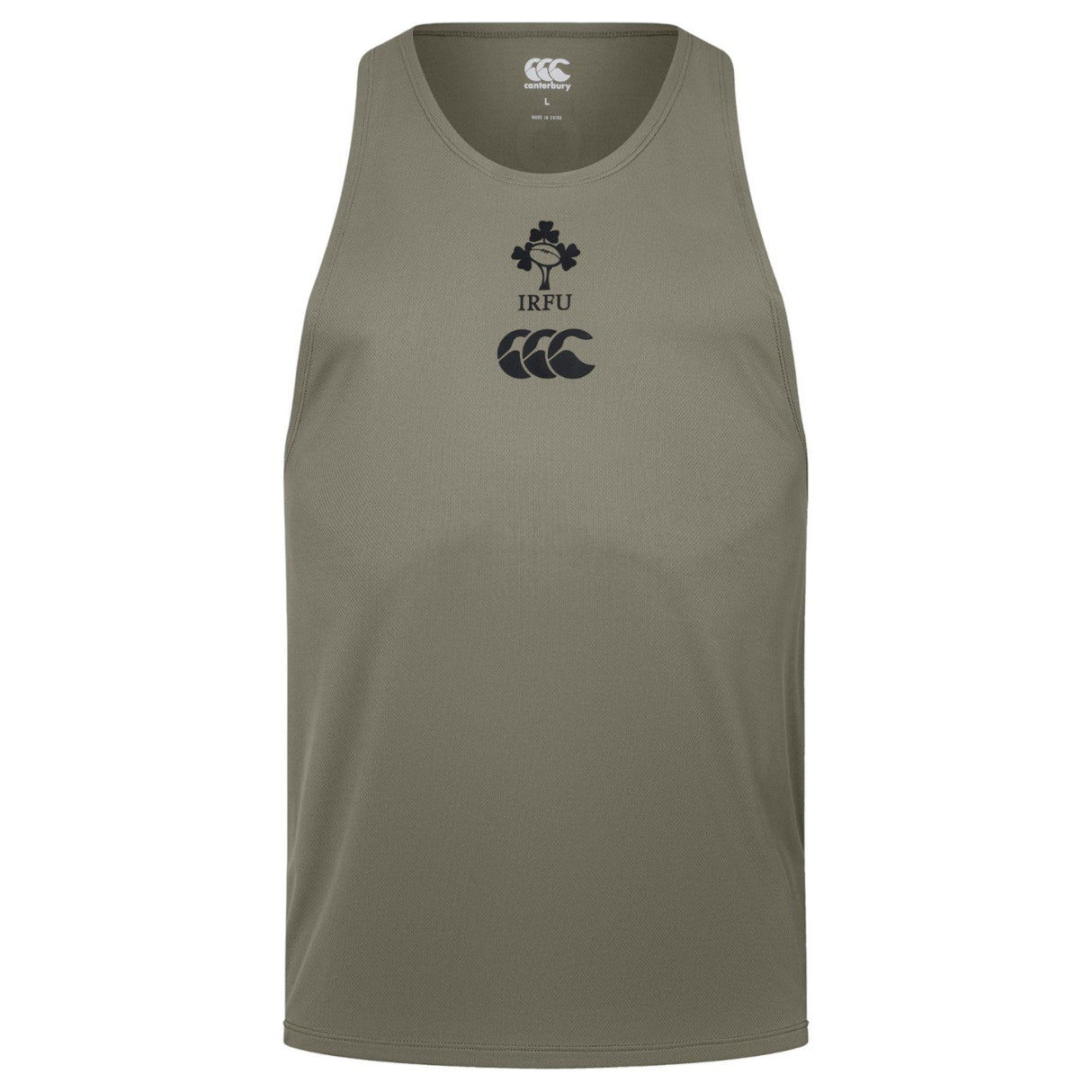 Canterbury IRE POLY TRNG SINGLET Brown
