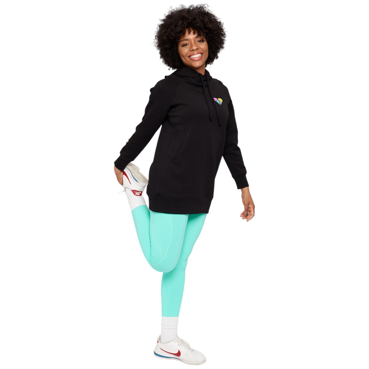 Peachylean Relaxed-Fit Oversized Womens Logo Hoodie