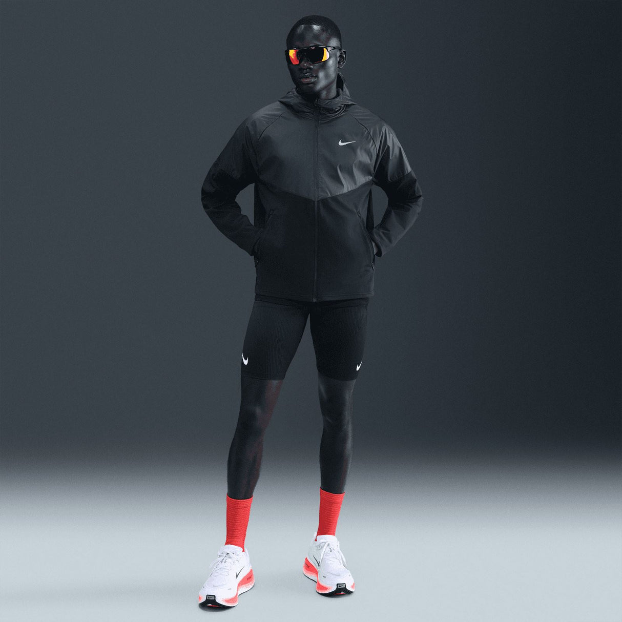 Nike Mens TF RPL WNTRZD MILER JKT Black