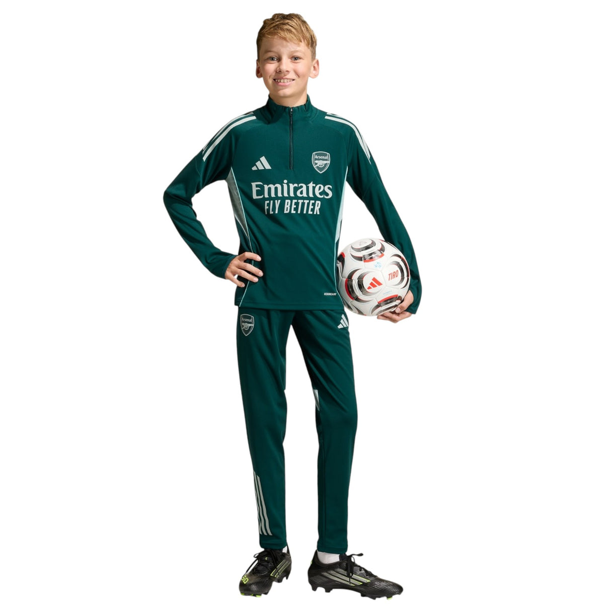 adidas Arsenal Football Tiro 2025/26 Kids Competition Half-Zip Training Top