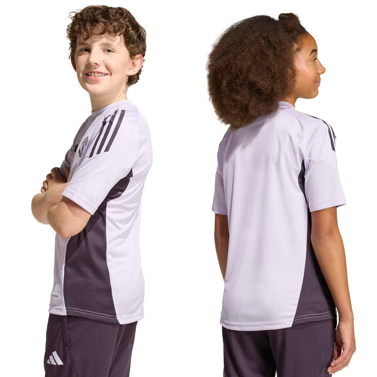 adidas MUFC 25 Kids Train RF Jersey Purp