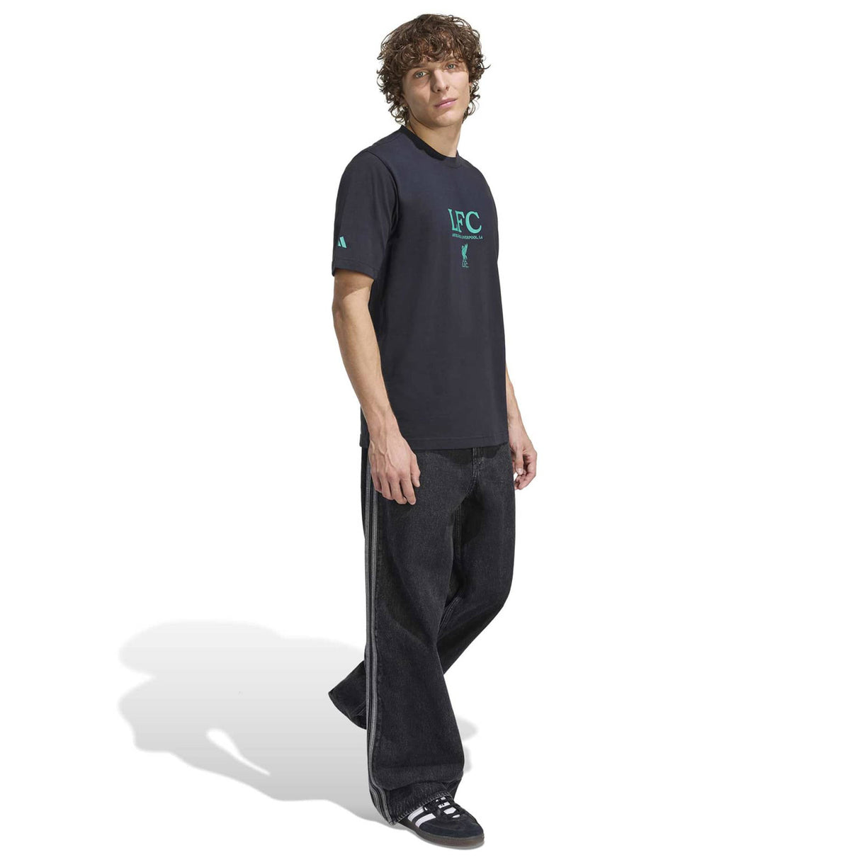 adidas LFC 25 Graphic Tee Black