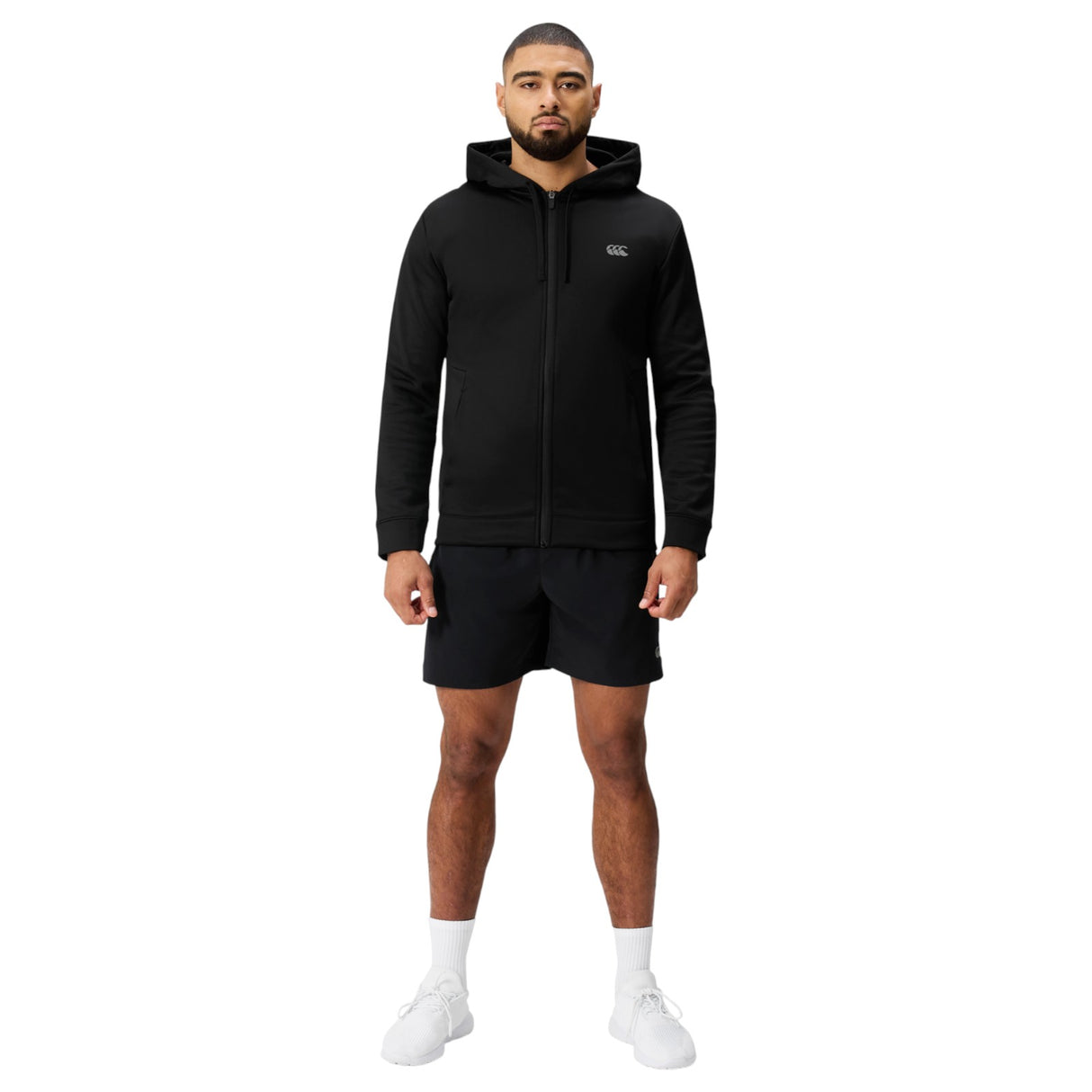 Canterbury Mens TEMPO KNIT FZ HOODIE Blk