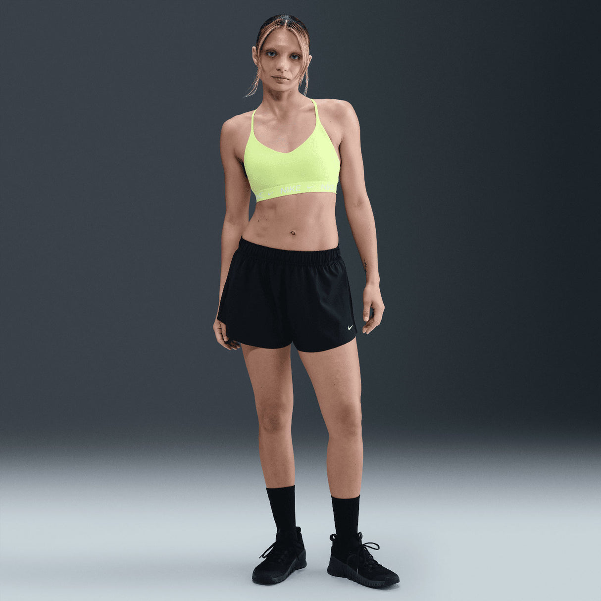 Nike W NK DF INDY LGT SPT BRA Yellow