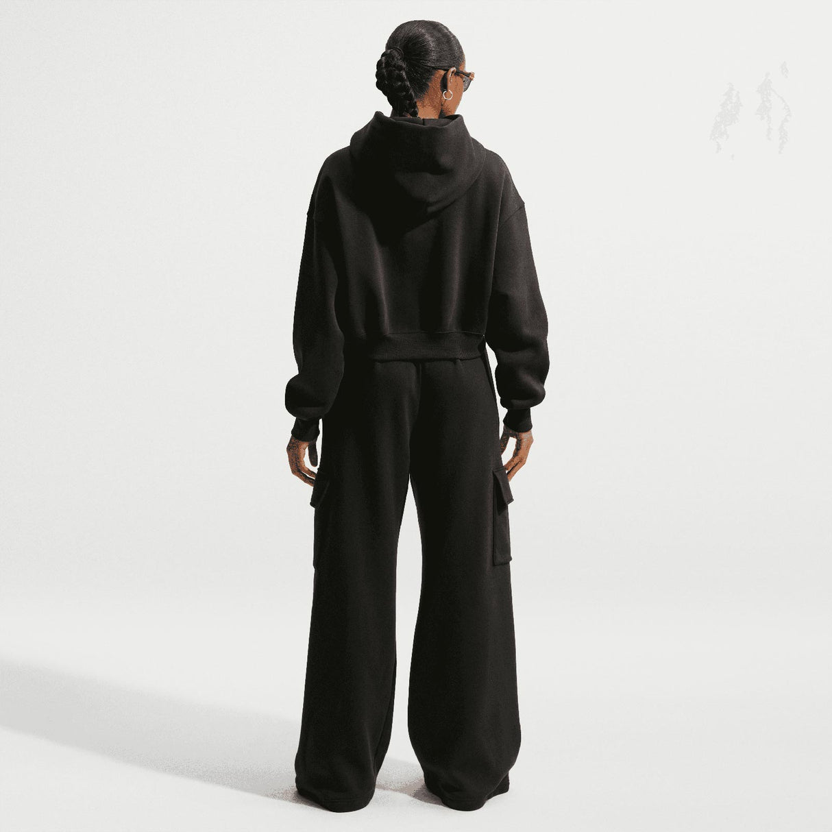 Nike W NSW PHNX FLC CRP HNLY Hoody Blk