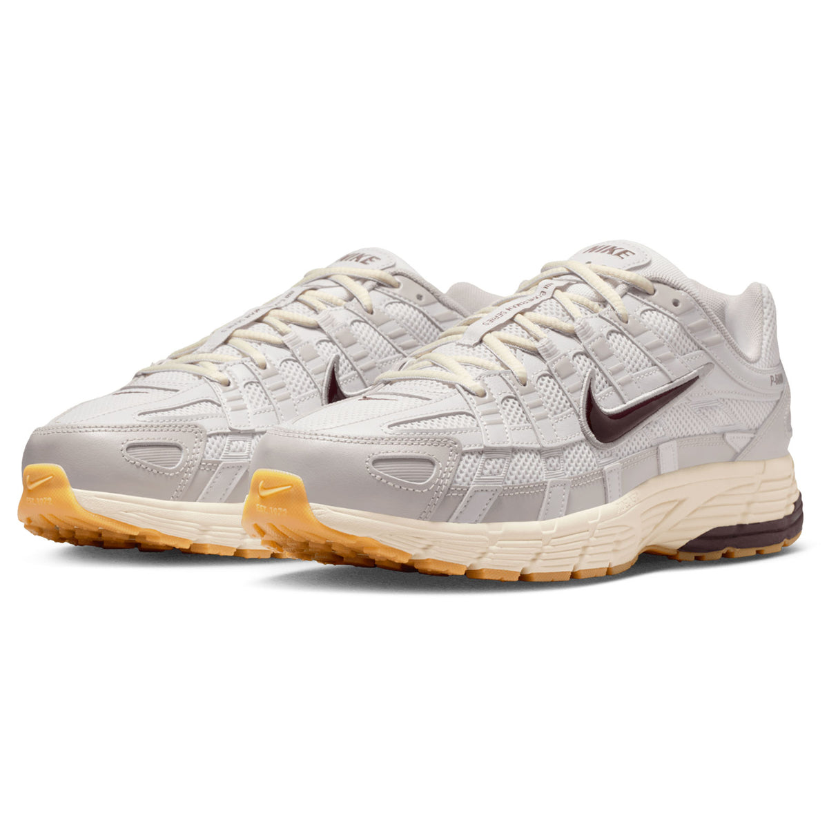 Nike P6000 Mens Grey Burgundy Grey