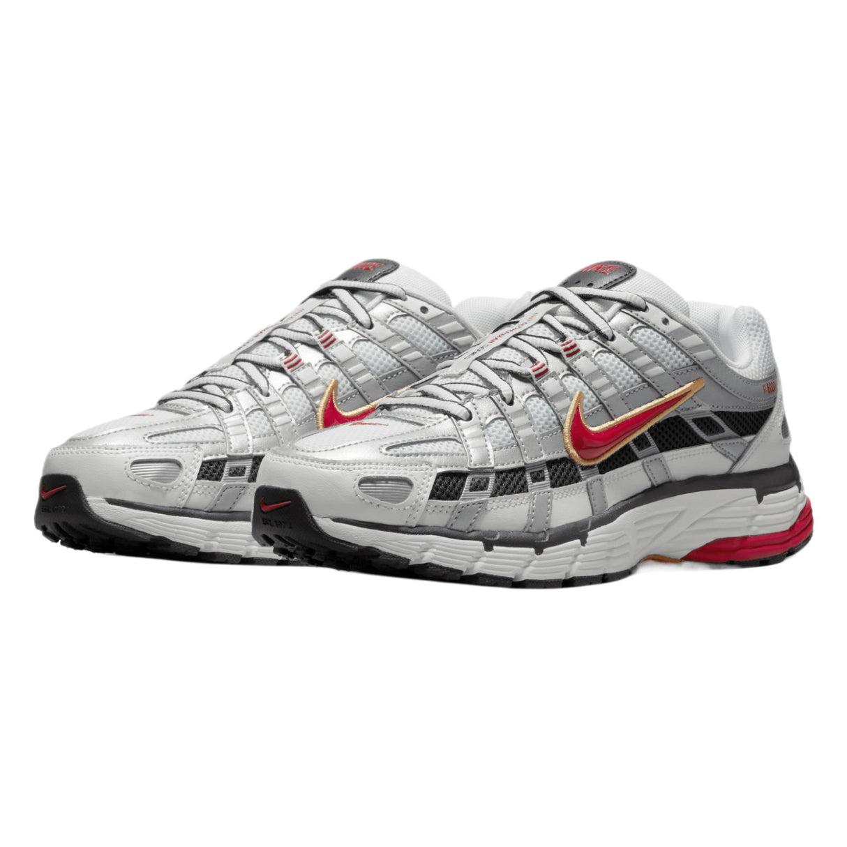 Nike P 6000 Womens Wh Red Platinum