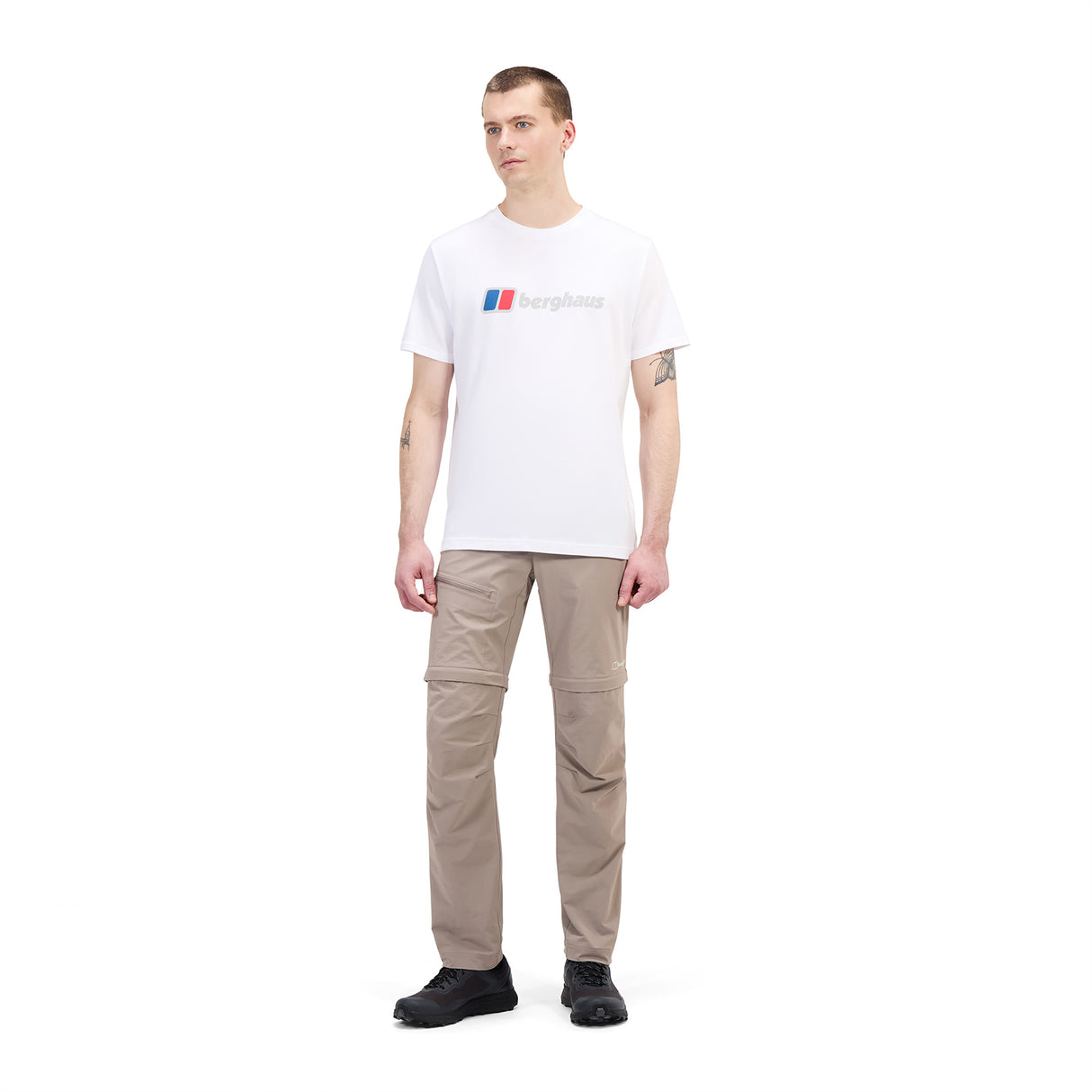 Berghaus Mens Front & Back Tee Whi