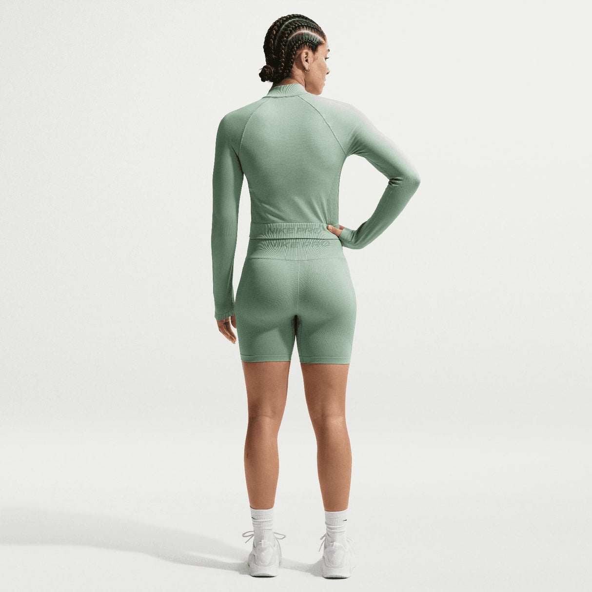 NIKE DF SMLS FZ MIDLAYER WMS Green
