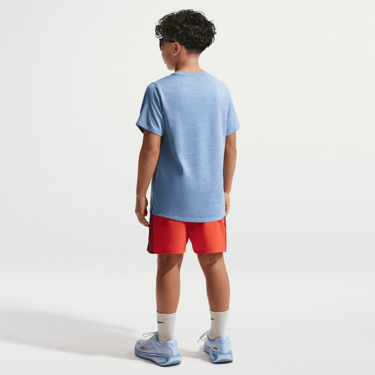 Nike Boys DF MILER SS TOP Blue