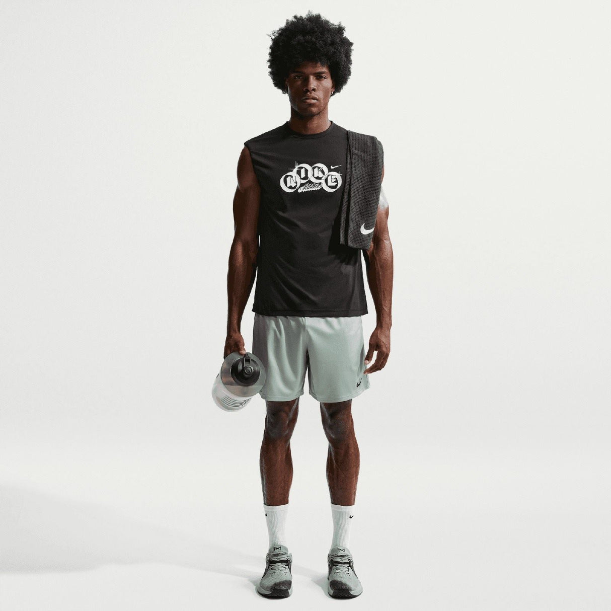 Nike Mens DF FLEX 7IN SHORT K Green