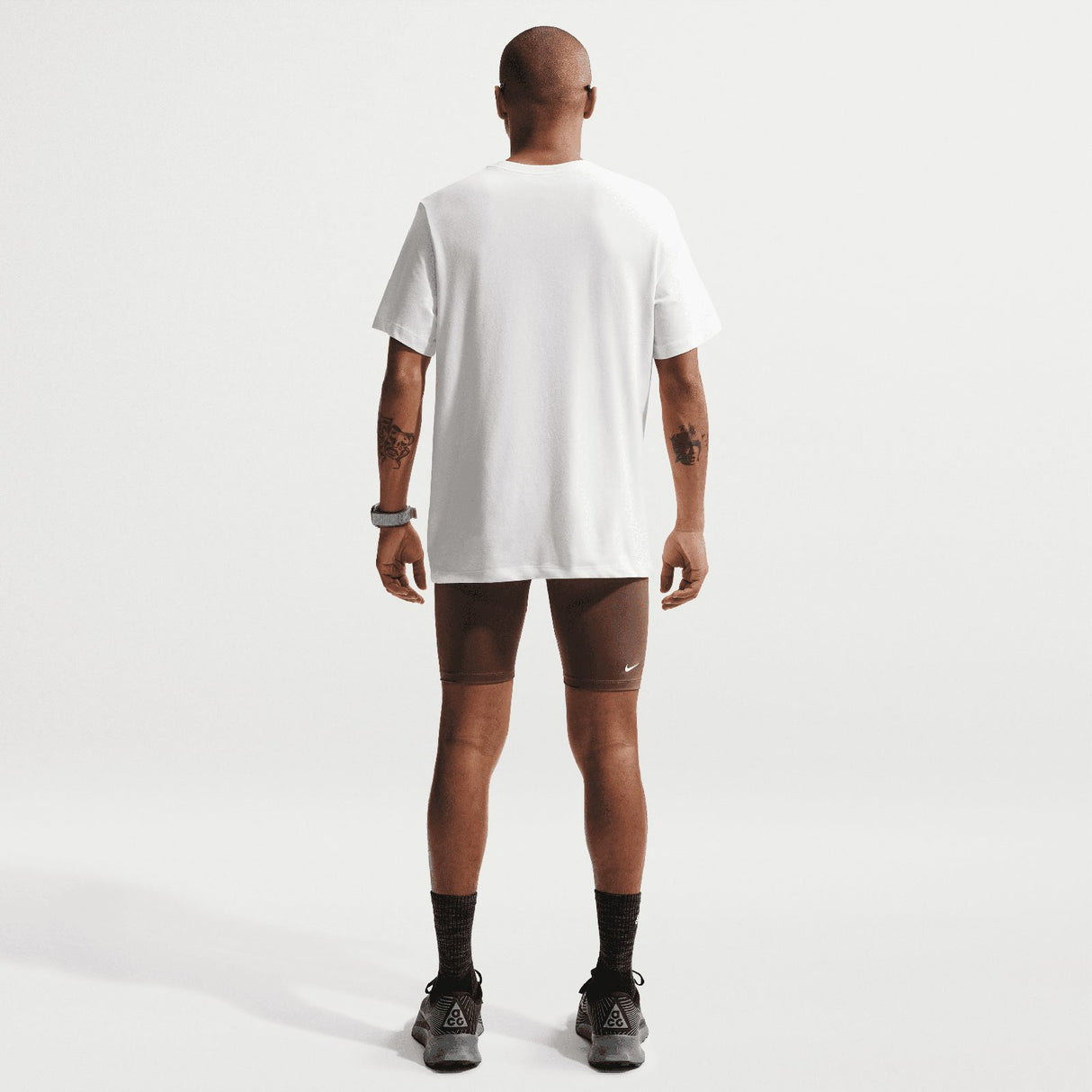 Nike Mens ACG DF TEE STD TRAIL LOGO Wht