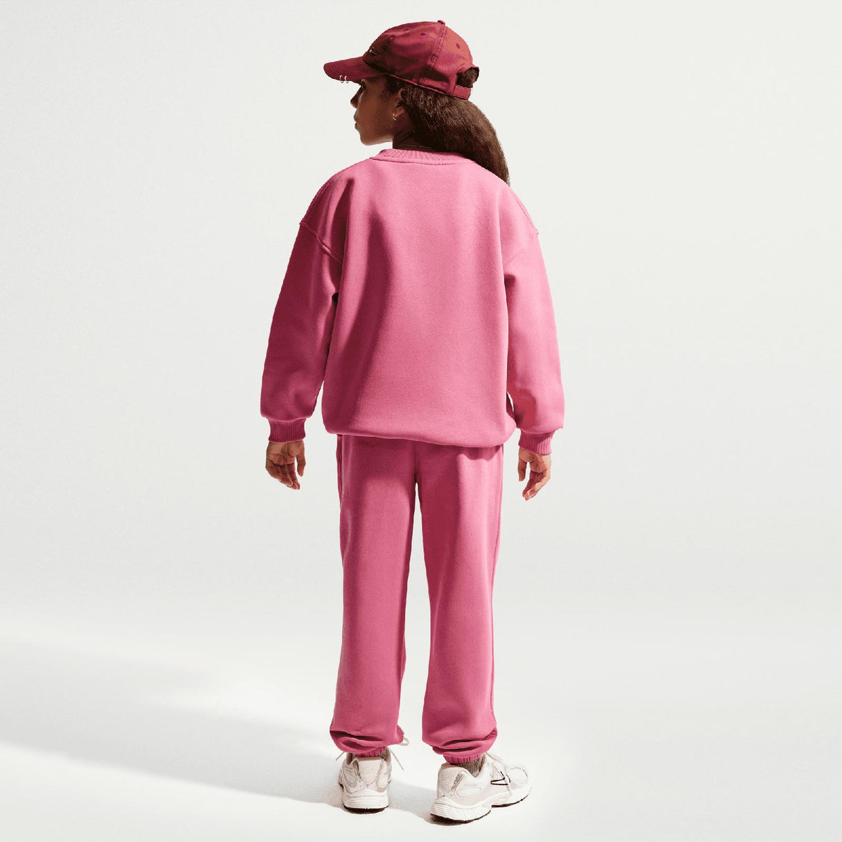 NIKE GRLS NSW CLUB FLC OVRSZD CREW Pink