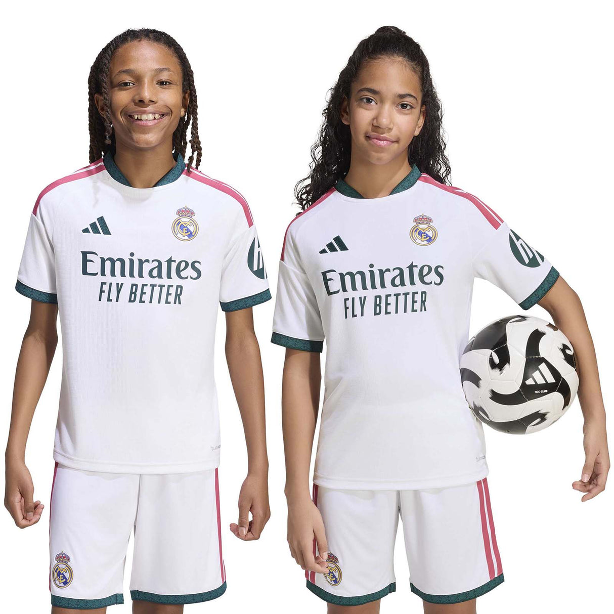 adidas Real Madrid 26 Kids Home Jersy Wh