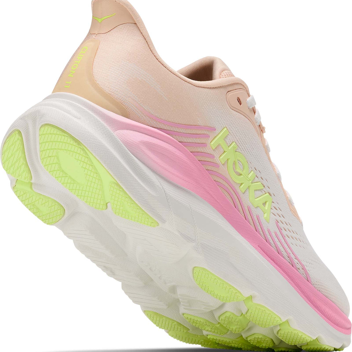 Hoka Clifton 11 Womens Tang White