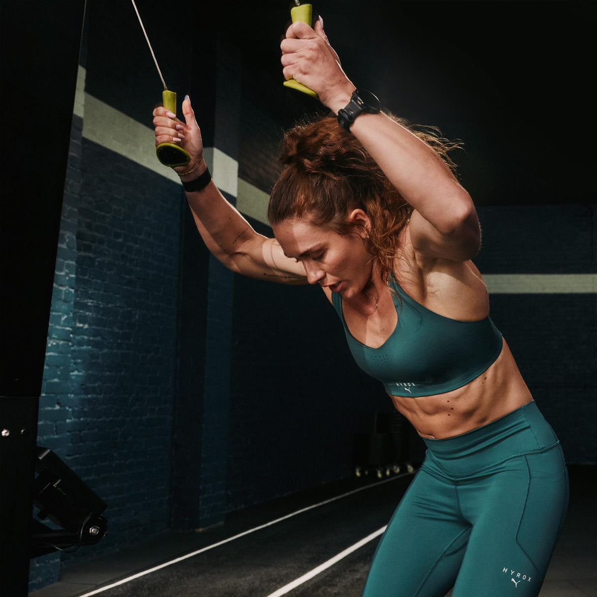 Puma W X Hyrox PWRMode Bra Green