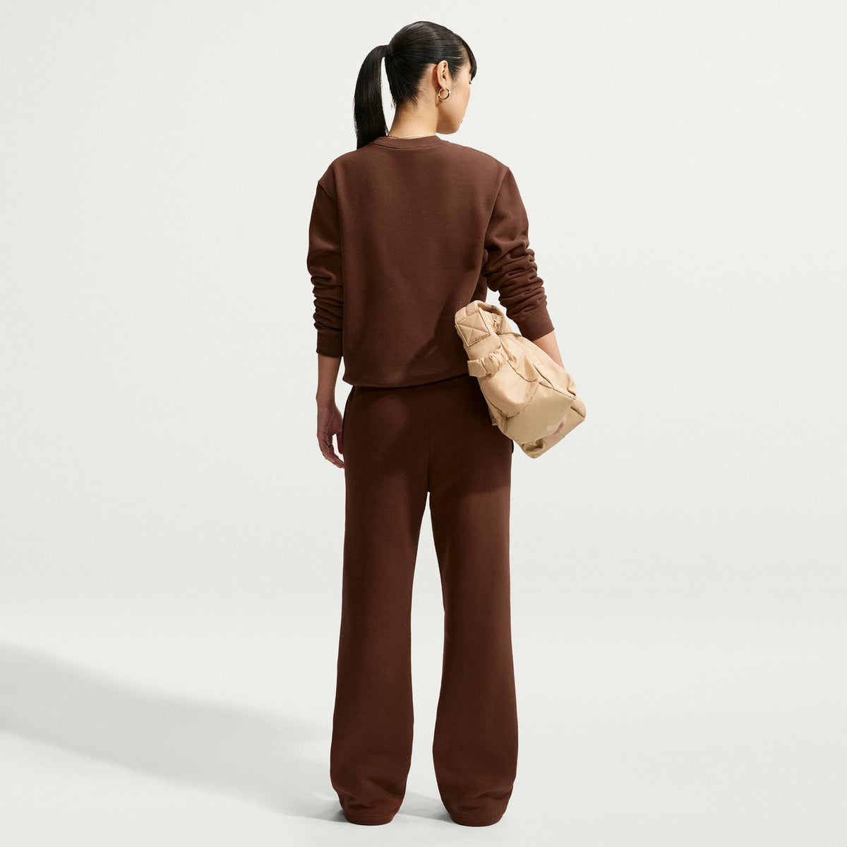 Nike W STDO FLC MW STD Crew Brown