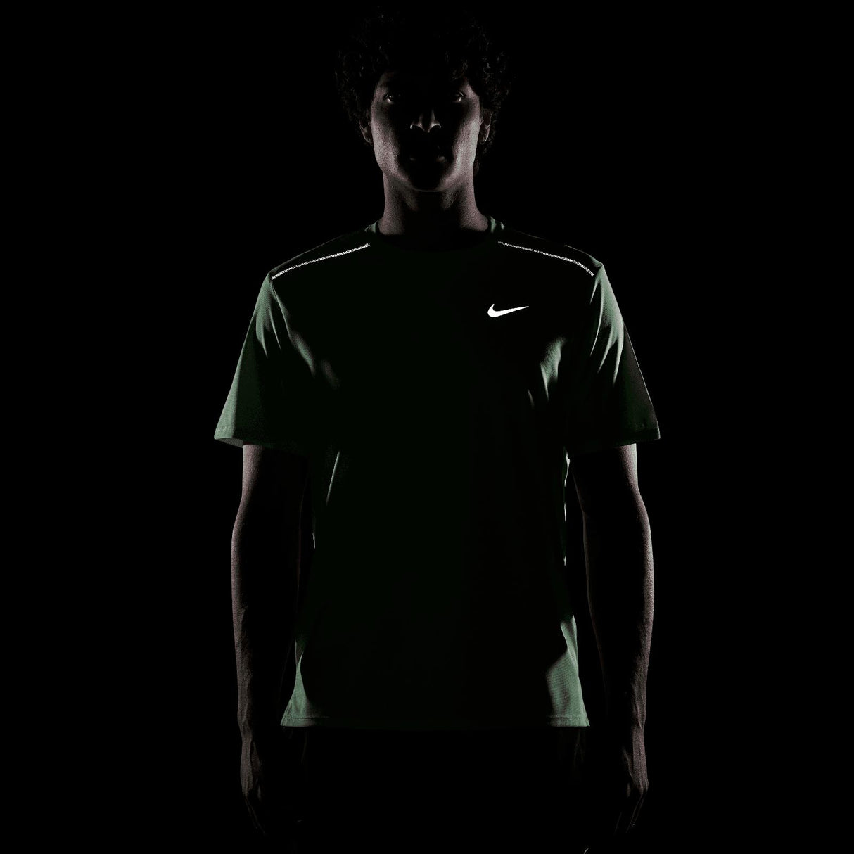 Nike Mens DF UV Miler SS Top Green