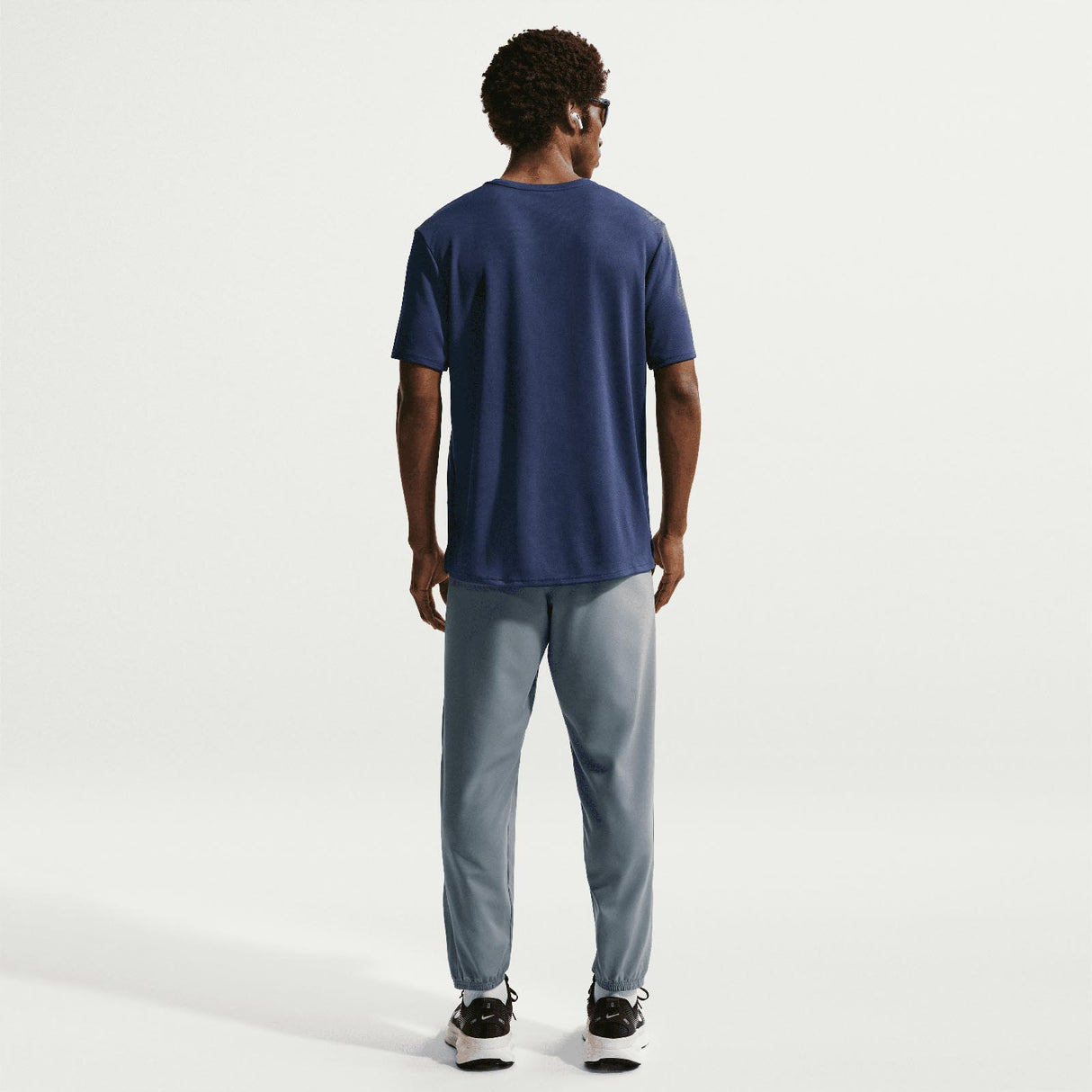 Nike Mens DF UV Miler SS Top Navy